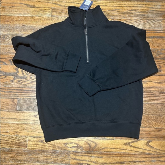Tops - Women’s Crew Black Quarter-Zip Sweater